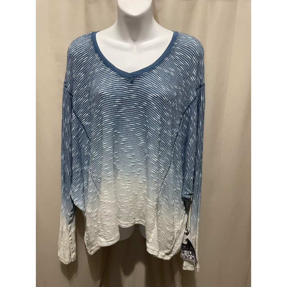 young fabulous & broke Angeles sweater size M Blue